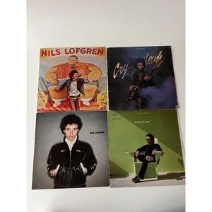 Nils Lofgren Wonderland Nils Cry Tough Self Titled LP Lot VG/VG+